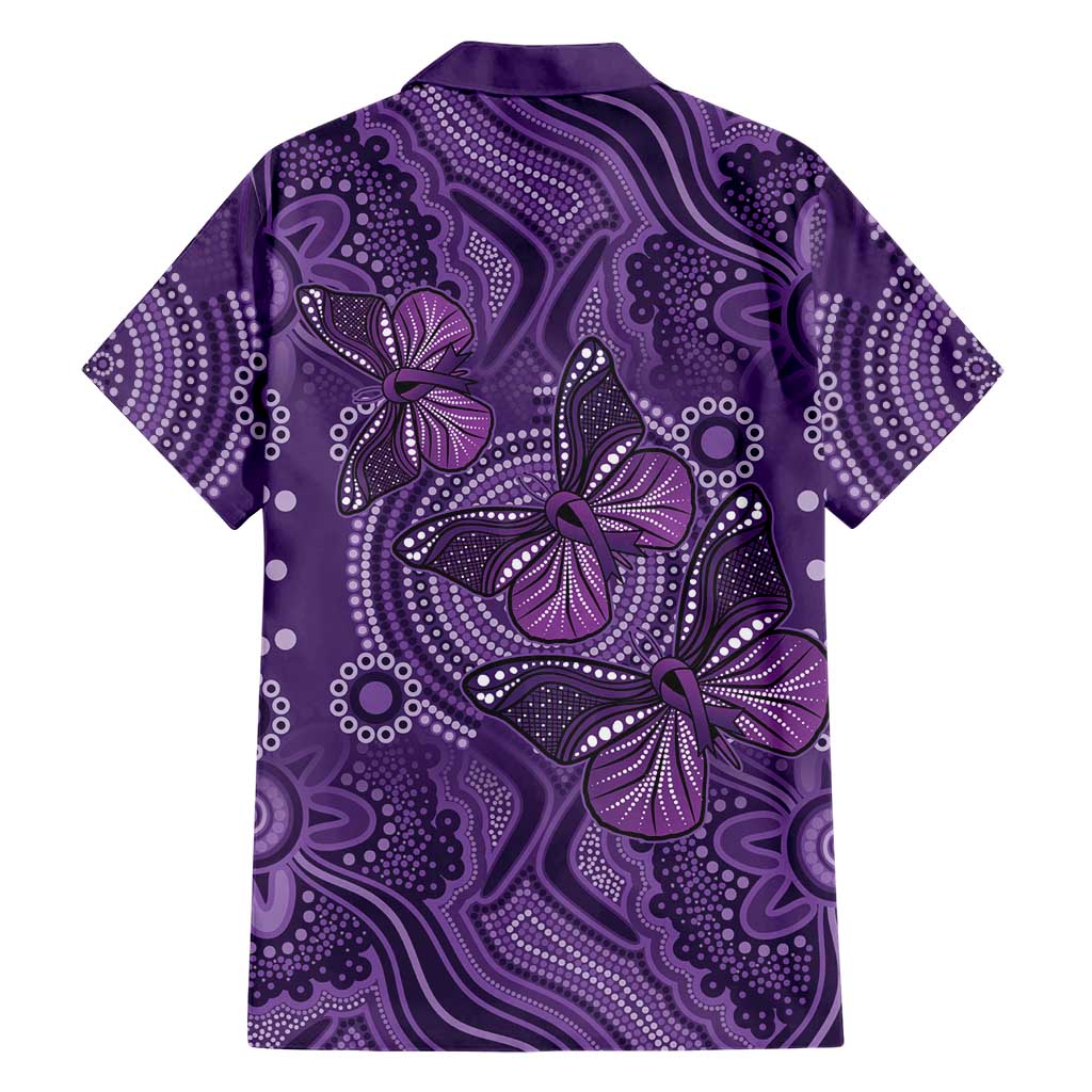 Purple Butterfly Spirit Hawaiian Shirt Australian Epilepsy Awareness - Aussie Hoodie