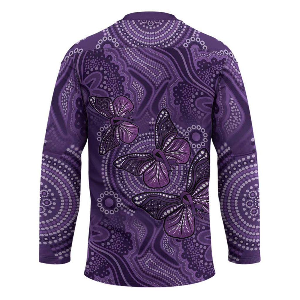 Purple Butterfly Spirit Hockey Jersey Australian Epilepsy Awareness - Aussie Hoodie