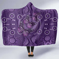 Purple Butterfly Spirit Hooded Blanket Australian Epilepsy Awareness - Aussie Hoodie