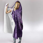 Purple Butterfly Spirit Hooded Blanket Australian Epilepsy Awareness - Aussie Hoodie