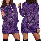 Purple Butterfly Spirit Hoodie Dress Australian Epilepsy Awareness - Aussie Hoodie