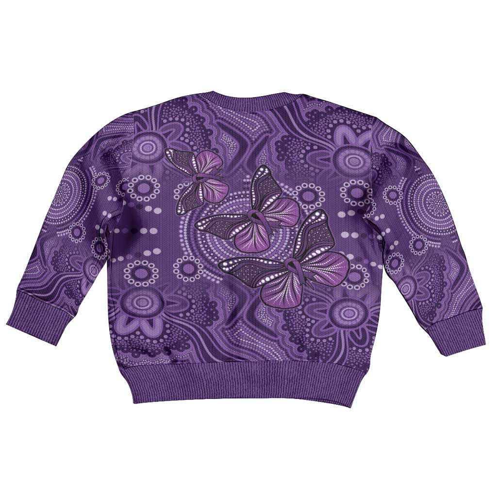 Purple Butterfly Spirit Kid Ugly Christmas Sweater Australian Epilepsy Awareness - Aussie Hoodie