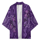 Purple Butterfly Spirit Kimono Australian Epilepsy Awareness - Aussie Hoodie