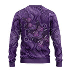 Purple Butterfly Spirit Ugly Christmas Sweater Australian Epilepsy Awareness - Aussie Hoodie