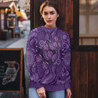 Purple Butterfly Spirit Ugly Christmas Sweater Australian Epilepsy Awareness - Aussie Hoodie