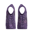 Purple Butterfly Spirit Christmas Knitted V-Neck Vest Australian Epilepsy Awareness - Aussie Hoodie