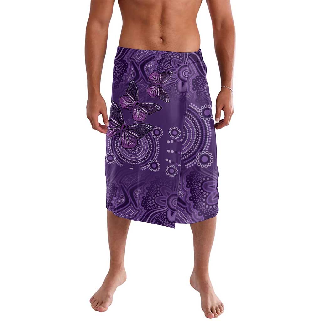 Purple Butterfly Spirit Lavalava Australian Epilepsy Awareness - Aussie Hoodie