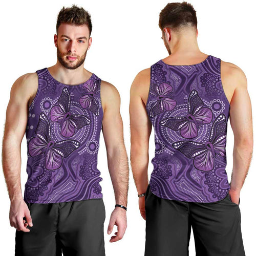 Purple Butterfly Spirit Men Tank Top Australian Epilepsy Awareness - Aussie Hoodie
