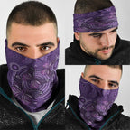 Purple Butterfly Spirit Neck Gaiter Australian Epilepsy Awareness - Aussie Hoodie