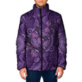 Purple Butterfly Spirit Padded Jacket Australian Epilepsy Awareness - Aussie Hoodie