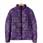 Purple Butterfly Spirit Padded Jacket Australian Epilepsy Awareness - Aussie Hoodie