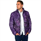 Purple Butterfly Spirit Padded Jacket Australian Epilepsy Awareness - Aussie Hoodie