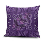 Purple Butterfly Spirit Pillow Cover Australian Epilepsy Awareness - Aussie Hoodie