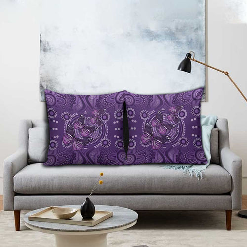 Purple Butterfly Spirit Pillow Cover Australian Epilepsy Awareness - Aussie Hoodie