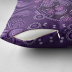 Purple Butterfly Spirit Pillow Cover Australian Epilepsy Awareness - Aussie Hoodie