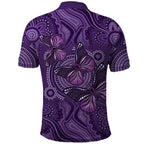Purple Butterfly Spirit Polo Shirt Australian Epilepsy Awareness - Aussie Hoodie