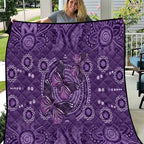 Purple Butterfly Spirit Quilt Australian Epilepsy Awareness - Aussie Hoodie