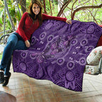 Purple Butterfly Spirit Quilt Australian Epilepsy Awareness - Aussie Hoodie