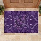 Purple Butterfly Spirit Rubber Doormat Australian Epilepsy Awareness - Aussie Hoodie