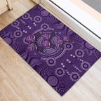 Purple Butterfly Spirit Rubber Doormat Australian Epilepsy Awareness - Aussie Hoodie