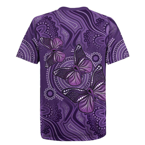 Purple Butterfly Spirit Rugby Jersey Australian Epilepsy Awareness - Aussie Hoodie