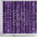 Purple Butterfly Spirit Shower Curtain Australian Epilepsy Awareness - Aussie Hoodie