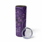 Purple Butterfly Spirit Skinny Tumbler Australian Epilepsy Awareness - Aussie Hoodie