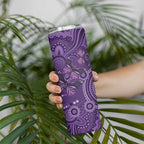 Purple Butterfly Spirit Skinny Tumbler Australian Epilepsy Awareness - Aussie Hoodie