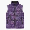 Purple Butterfly Spirit Sleeveless Puffer Jacket Australian Epilepsy Awareness - Aussie Hoodie