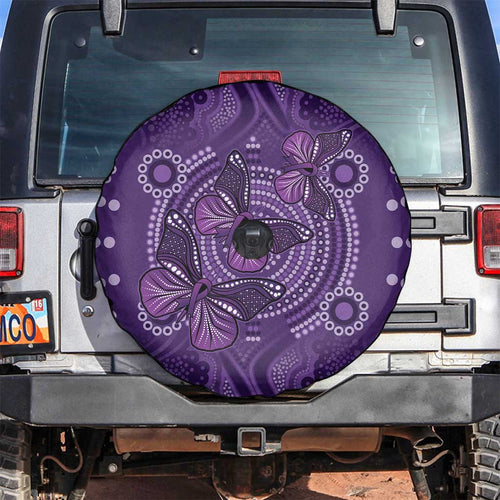 Purple Butterfly Spirit Spare Tire Cover Australian Epilepsy Awareness - Aussie Hoodie