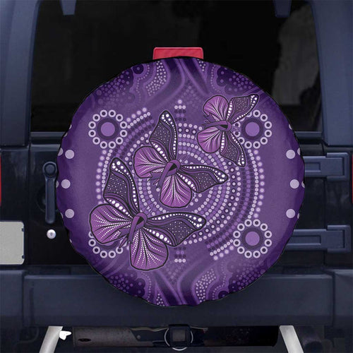 Purple Butterfly Spirit Spare Tire Cover Australian Epilepsy Awareness - Aussie Hoodie