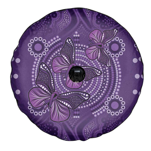 Purple Butterfly Spirit Spare Tire Cover Australian Epilepsy Awareness - Aussie Hoodie