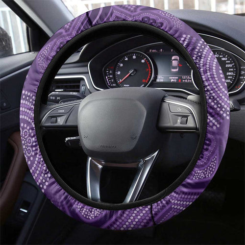 Purple Butterfly Spirit Steering Wheel Cover Australian Epilepsy Awareness - Aussie Hoodie