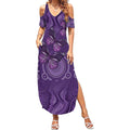 Purple Butterfly Spirit Summer Maxi Dress Australian Epilepsy Awareness - Aussie Hoodie
