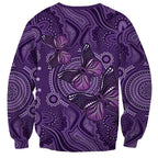 Purple Butterfly Spirit Sweatshirt Australian Epilepsy Awareness - Aussie Hoodie