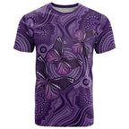 Purple Butterfly Spirit T Shirt Australian Epilepsy Awareness - Aussie Hoodie