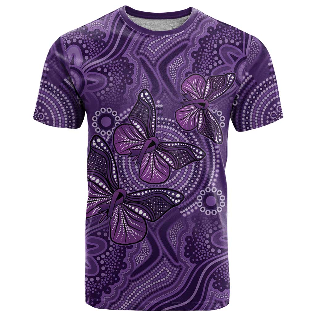Purple Butterfly Spirit T Shirt Australian Epilepsy Awareness - Aussie Hoodie