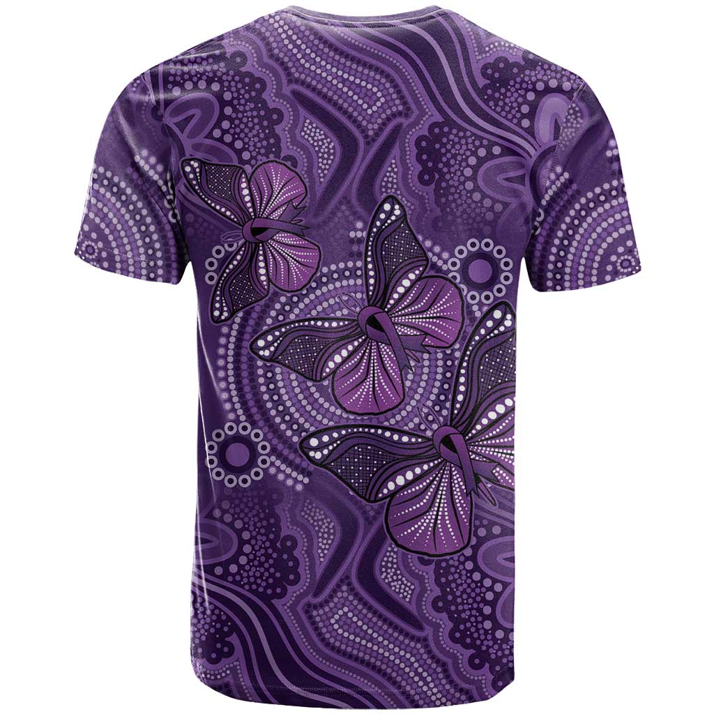 Purple Butterfly Spirit T Shirt Australian Epilepsy Awareness - Aussie Hoodie