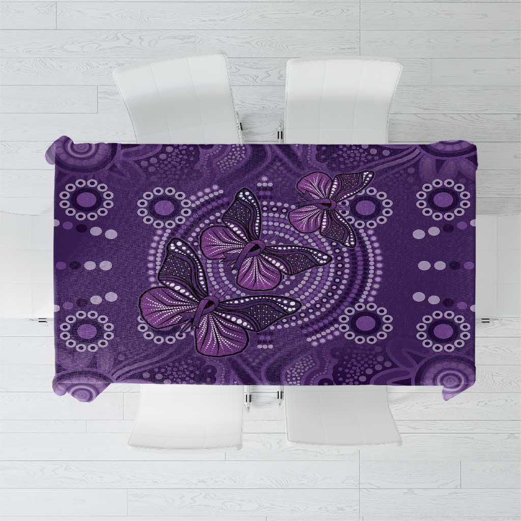 Purple Butterfly Spirit Tablecloth Australian Epilepsy Awareness - Aussie Hoodie