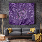 Purple Butterfly Spirit Tapestry Australian Epilepsy Awareness - Aussie Hoodie