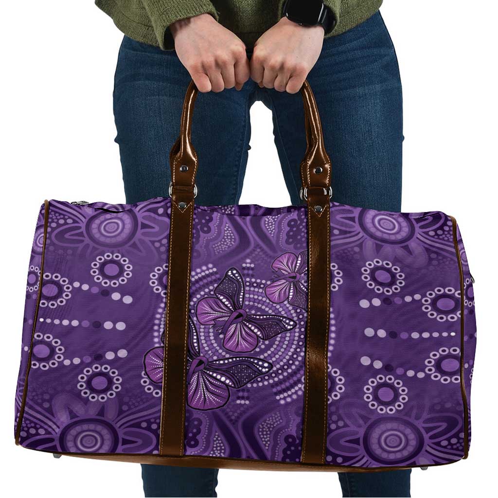Purple Butterfly Spirit Travel Bag Australian Epilepsy Awareness - Aussie Hoodie