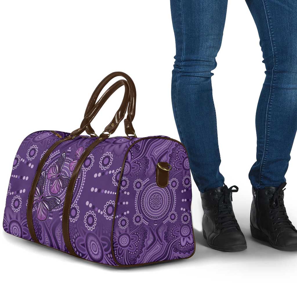 Purple Butterfly Spirit Travel Bag Australian Epilepsy Awareness - Aussie Hoodie