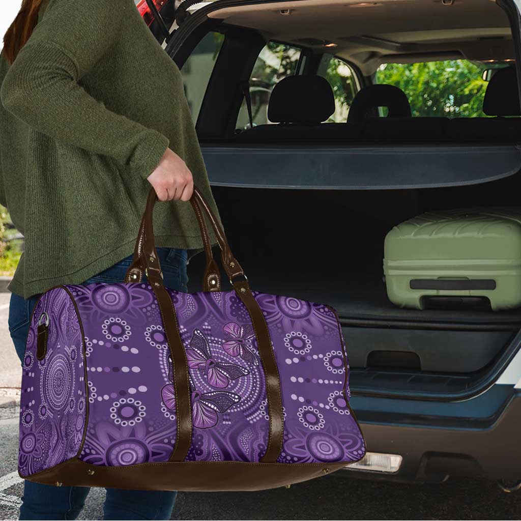 Purple Butterfly Spirit Travel Bag Australian Epilepsy Awareness - Aussie Hoodie