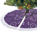 Purple Butterfly Spirit Tree Skirt Australian Epilepsy Awareness - Aussie Hoodie