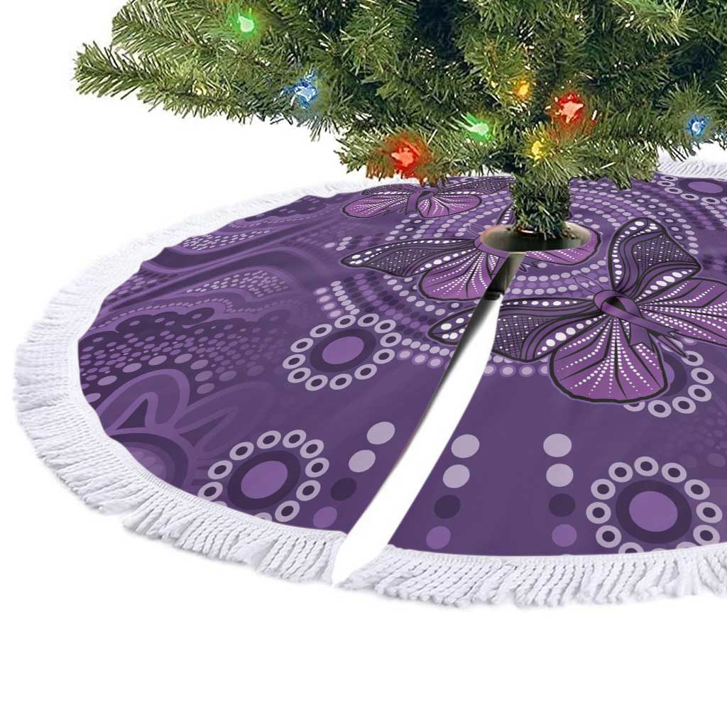 Purple Butterfly Spirit Tree Skirt Australian Epilepsy Awareness - Aussie Hoodie