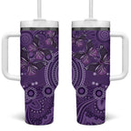 Purple Butterfly Spirit Tumbler With Handle Australian Epilepsy Awareness - Aussie Hoodie