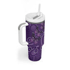 Purple Butterfly Spirit Tumbler With Handle Australian Epilepsy Awareness - Aussie Hoodie