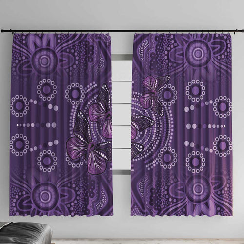 Purple Butterfly Spirit Window Curtain Australian Epilepsy Awareness - Aussie Hoodie