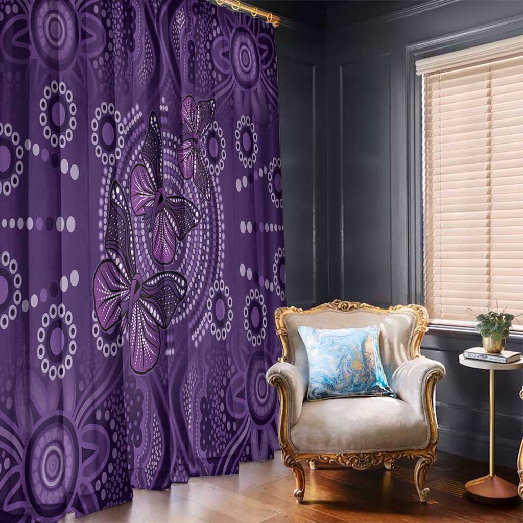 Purple Butterfly Spirit Window Curtain Australian Epilepsy Awareness - Aussie Hoodie