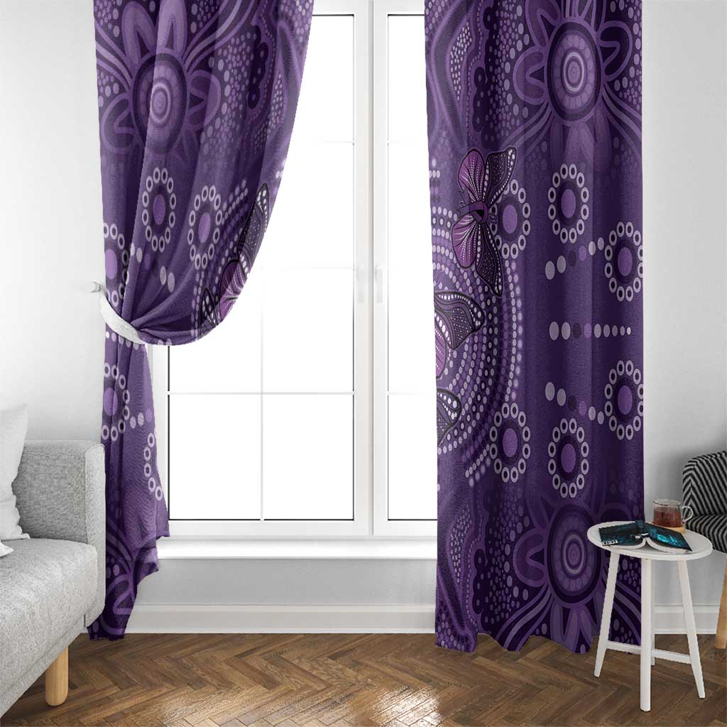 Purple Butterfly Spirit Window Curtain Australian Epilepsy Awareness - Aussie Hoodie